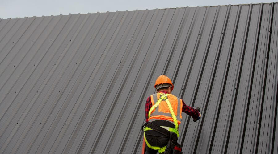 Professional metal roof installation services in Edinburgh, IN